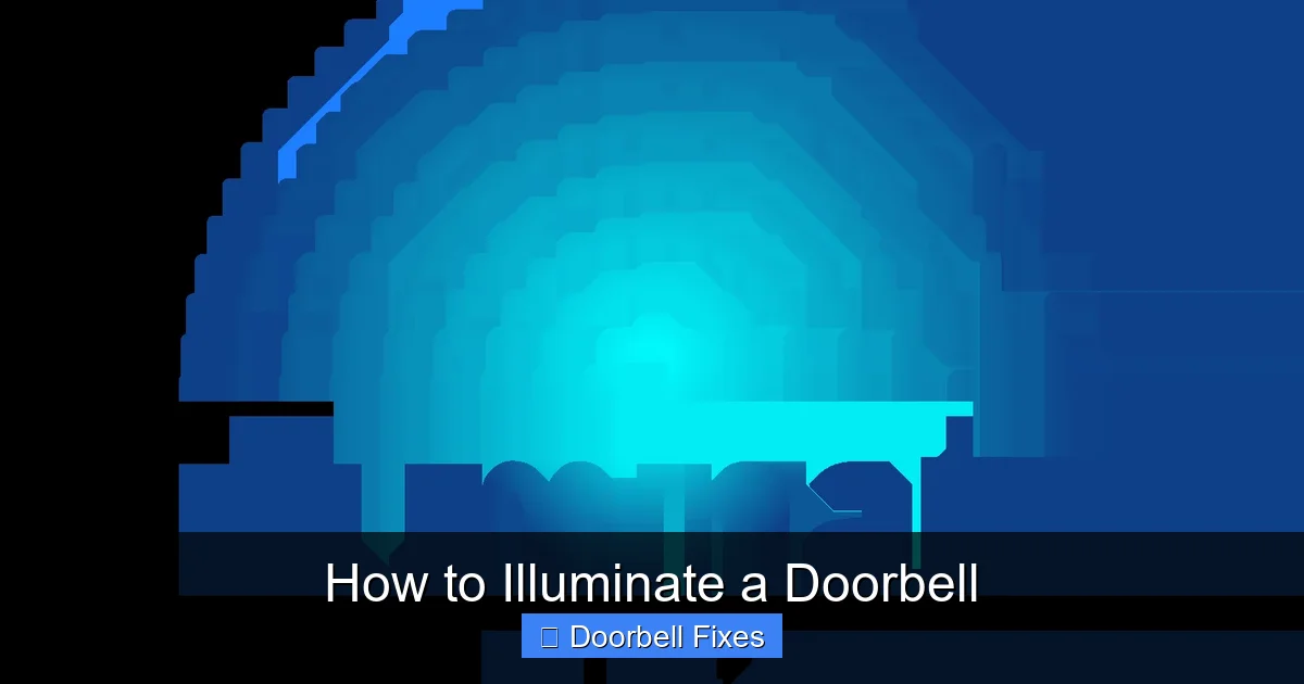How to Illuminate a Doorbell