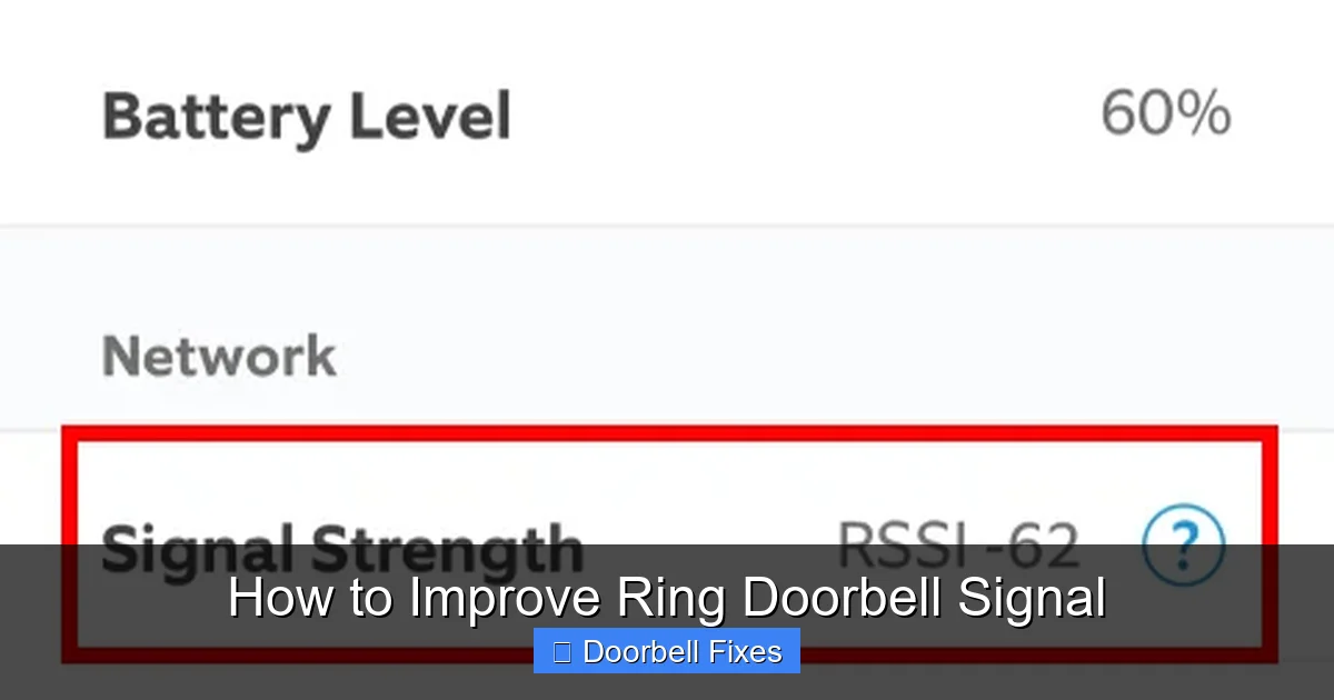 How to Improve Ring Doorbell Signal