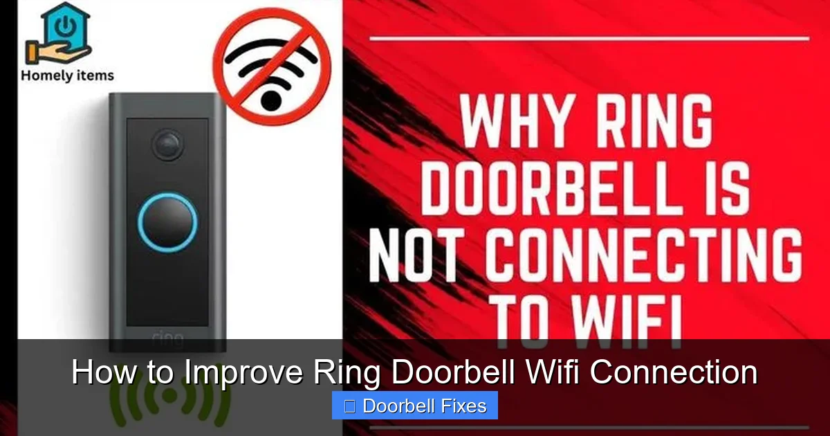 How to Improve Ring Doorbell Wifi Connection