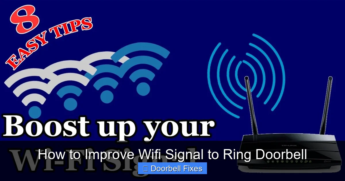 How to Improve Wifi Signal to Ring Doorbell