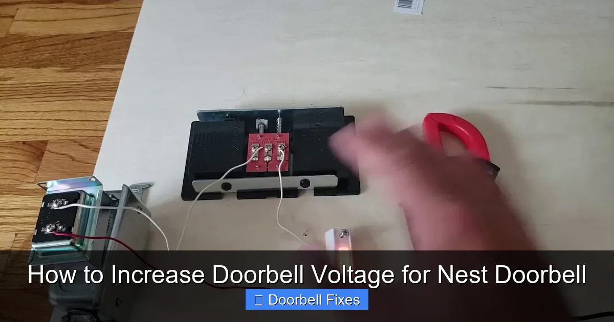 How to Increase Doorbell Voltage for Nest Doorbell