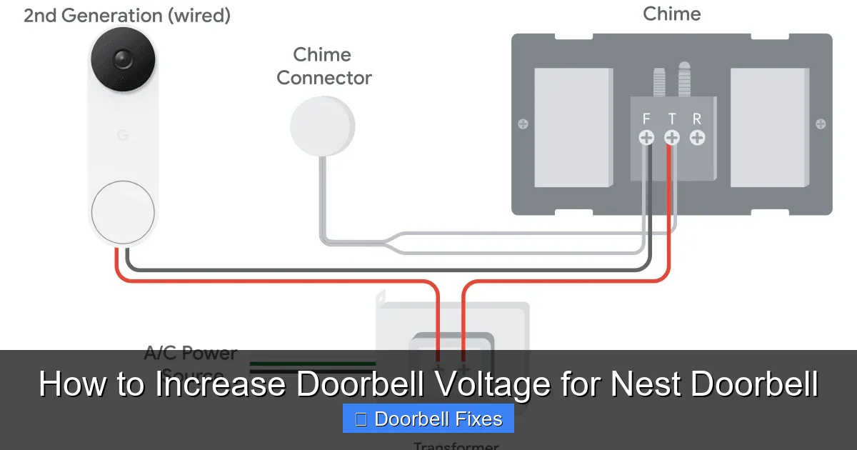 How to Increase Doorbell Voltage for Nest Doorbell