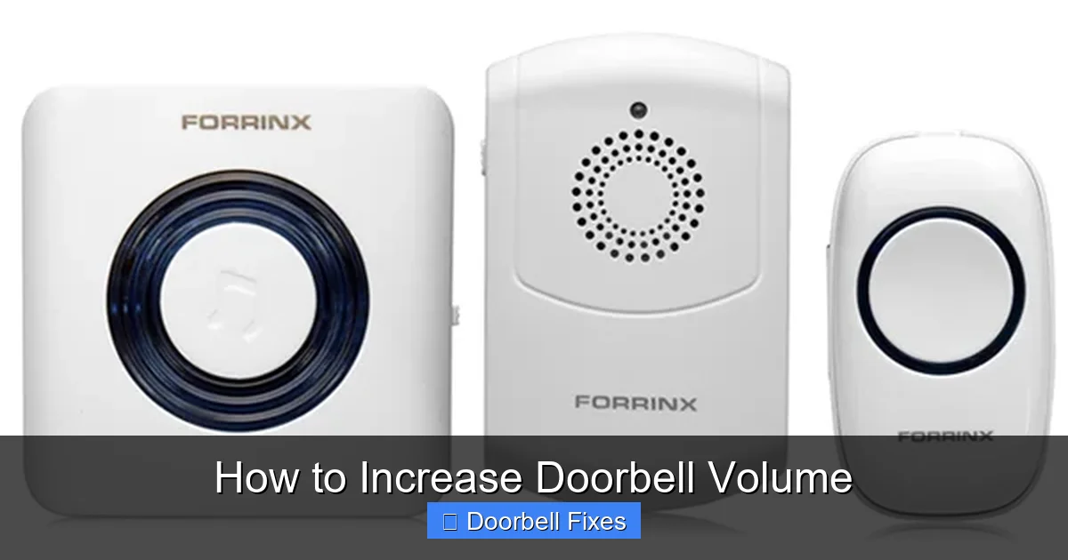 How to Increase Doorbell Volume