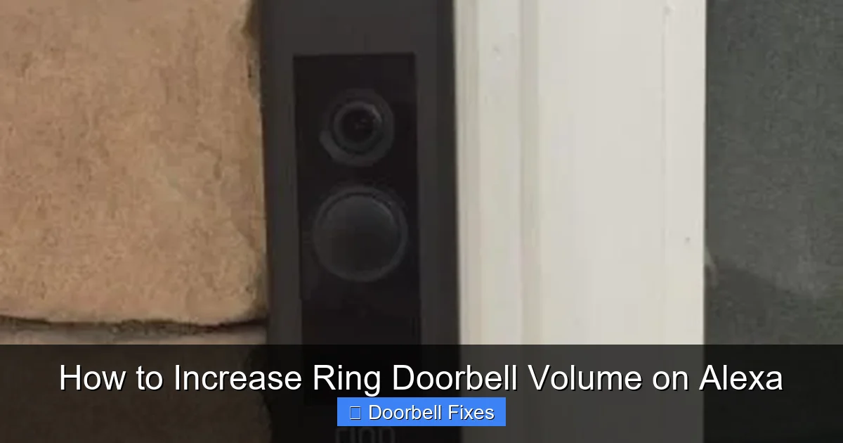 How to Increase Ring Doorbell Volume on Alexa