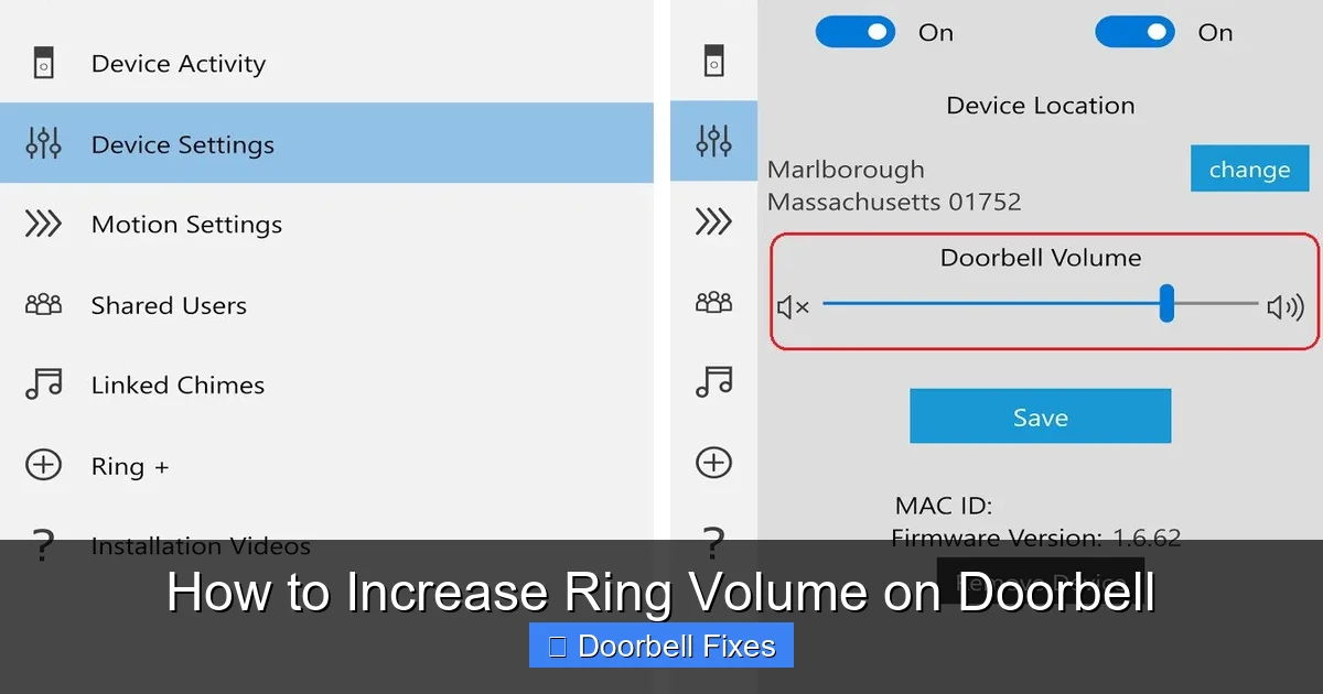 How to Increase Ring Volume on Doorbell