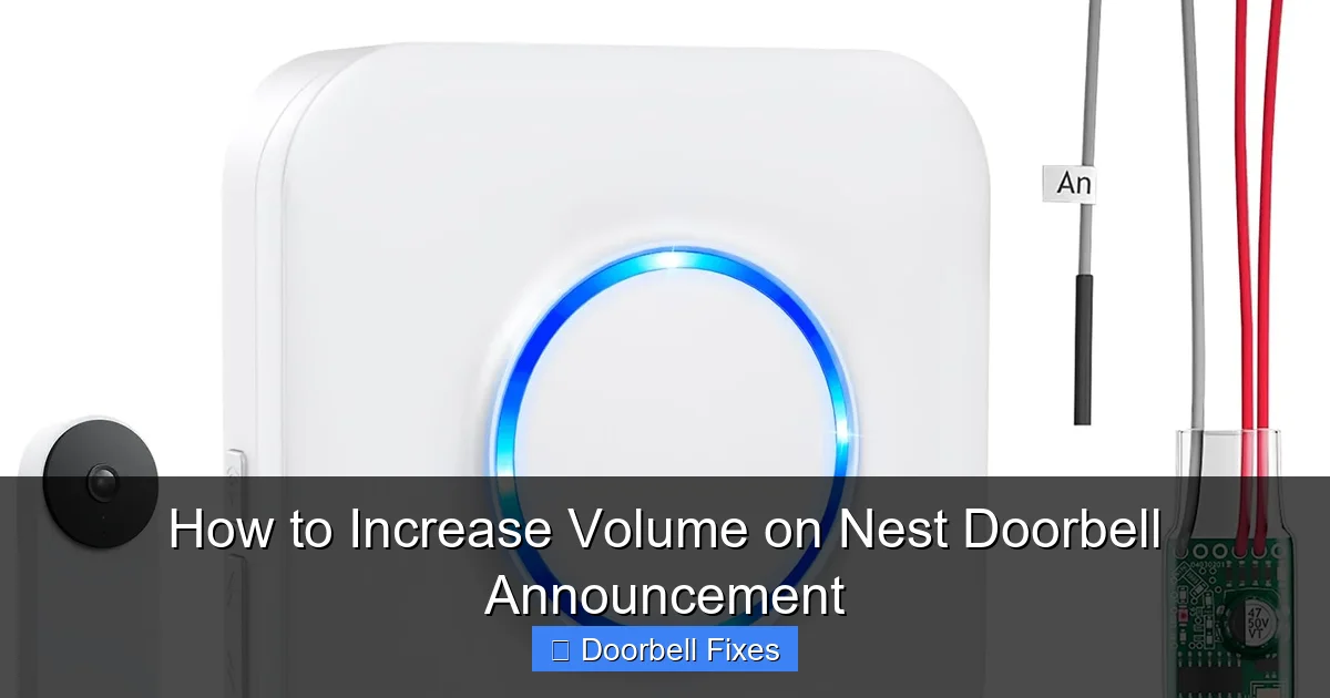 How to Increase Volume on Nest Doorbell Announcement
