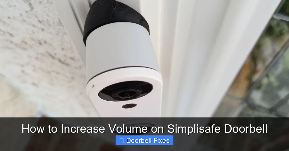 How to Increase Volume on Simplisafe Doorbell