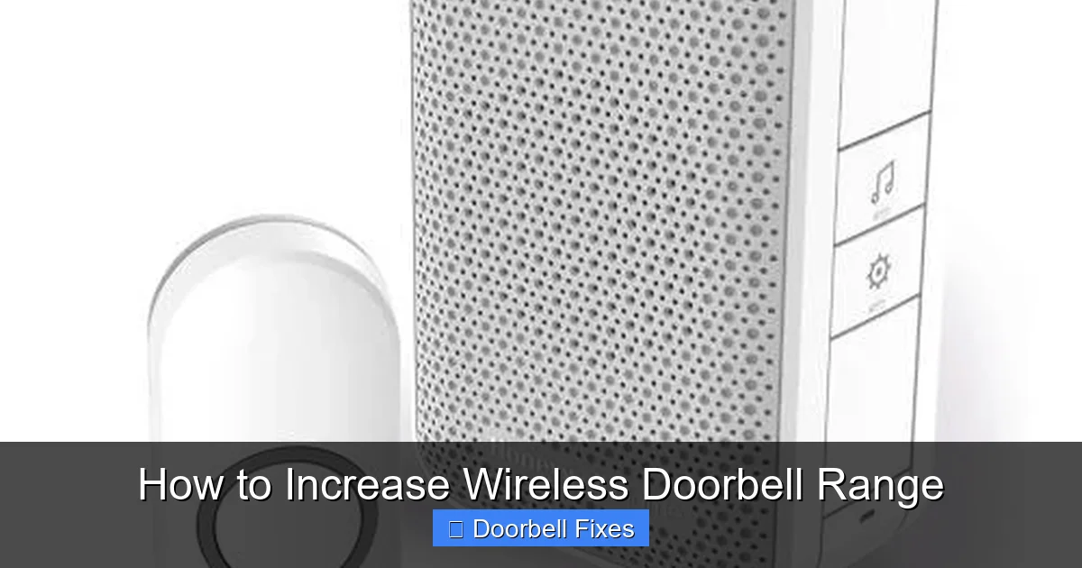 How to Increase Wireless Doorbell Range