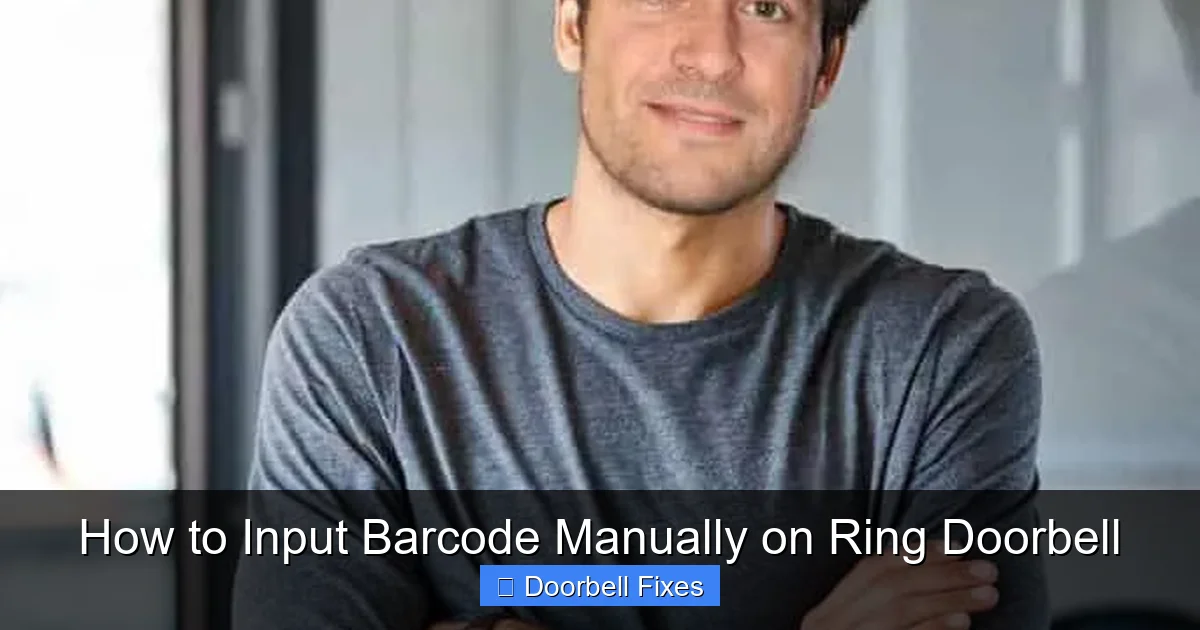 How to Input Barcode Manually on Ring Doorbell