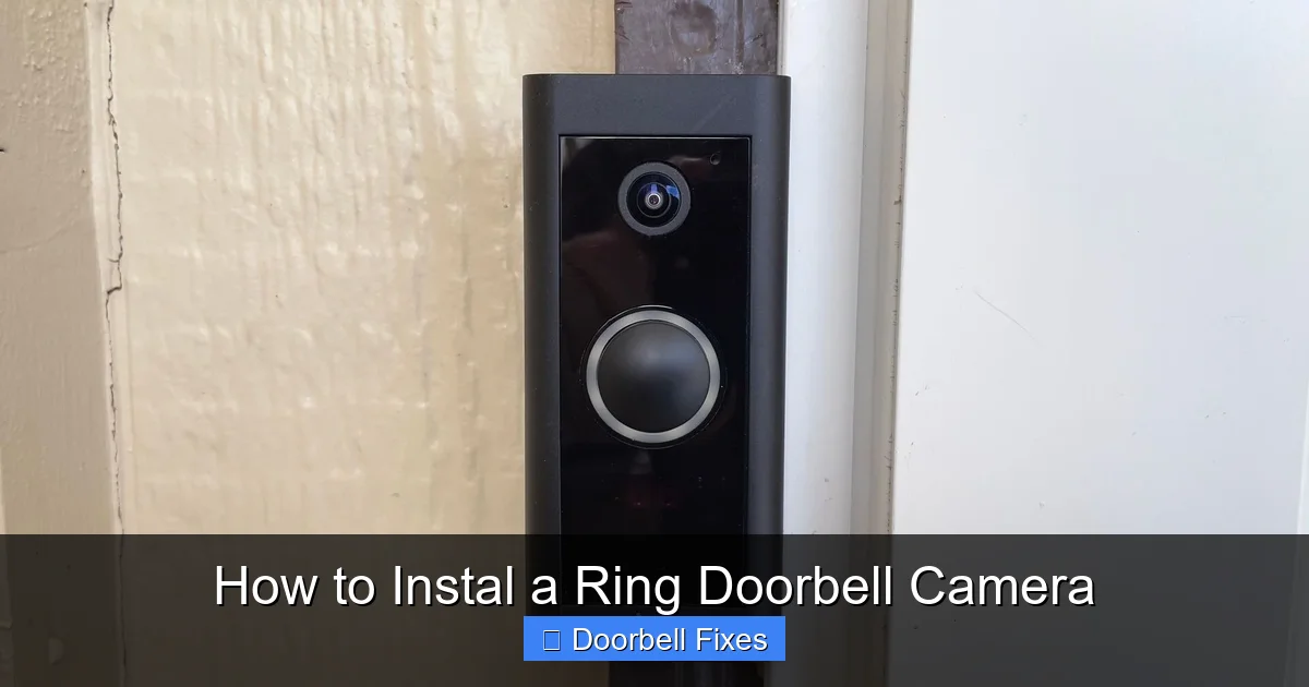 How to Instal a Ring Doorbell Camera