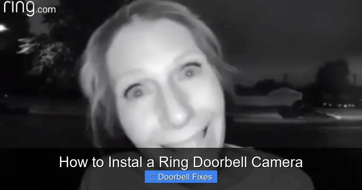 How to Instal a Ring Doorbell Camera