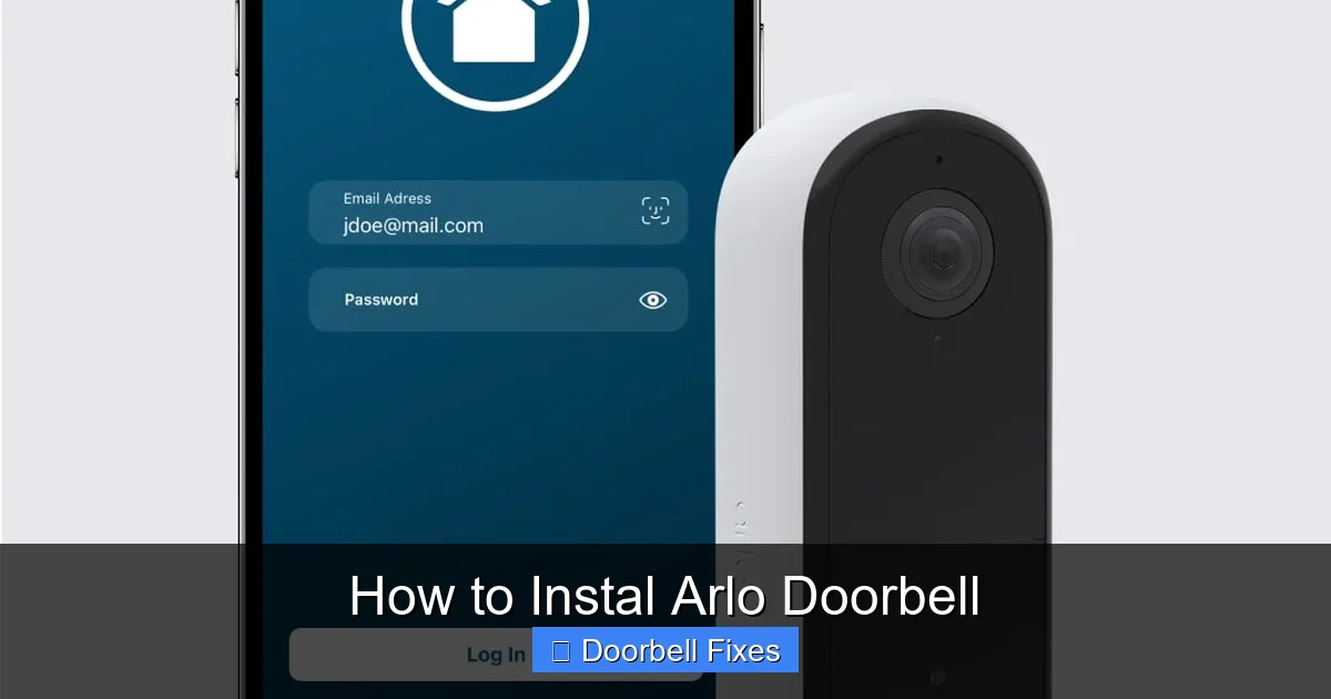 How to Instal Arlo Doorbell