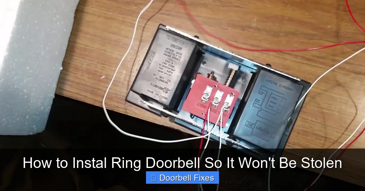 How to Instal Ring Doorbell So It Won't Be Stolen