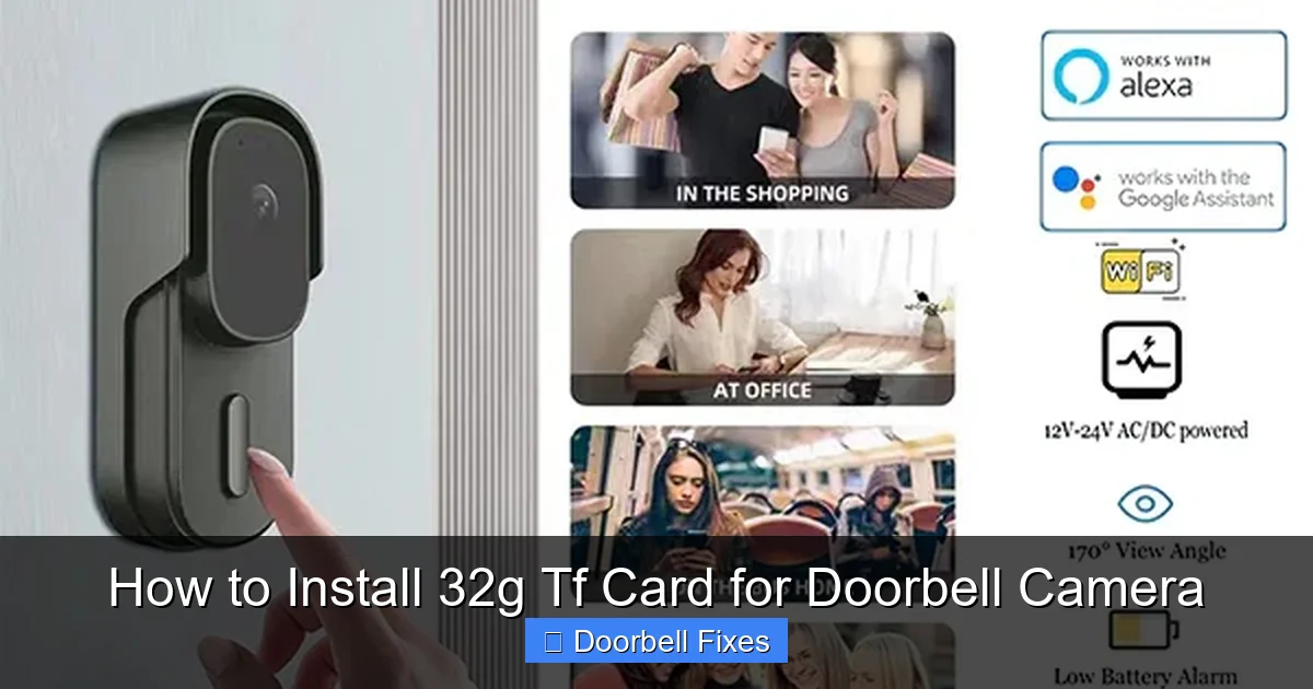 How to Install 32g Tf Card for Doorbell Camera