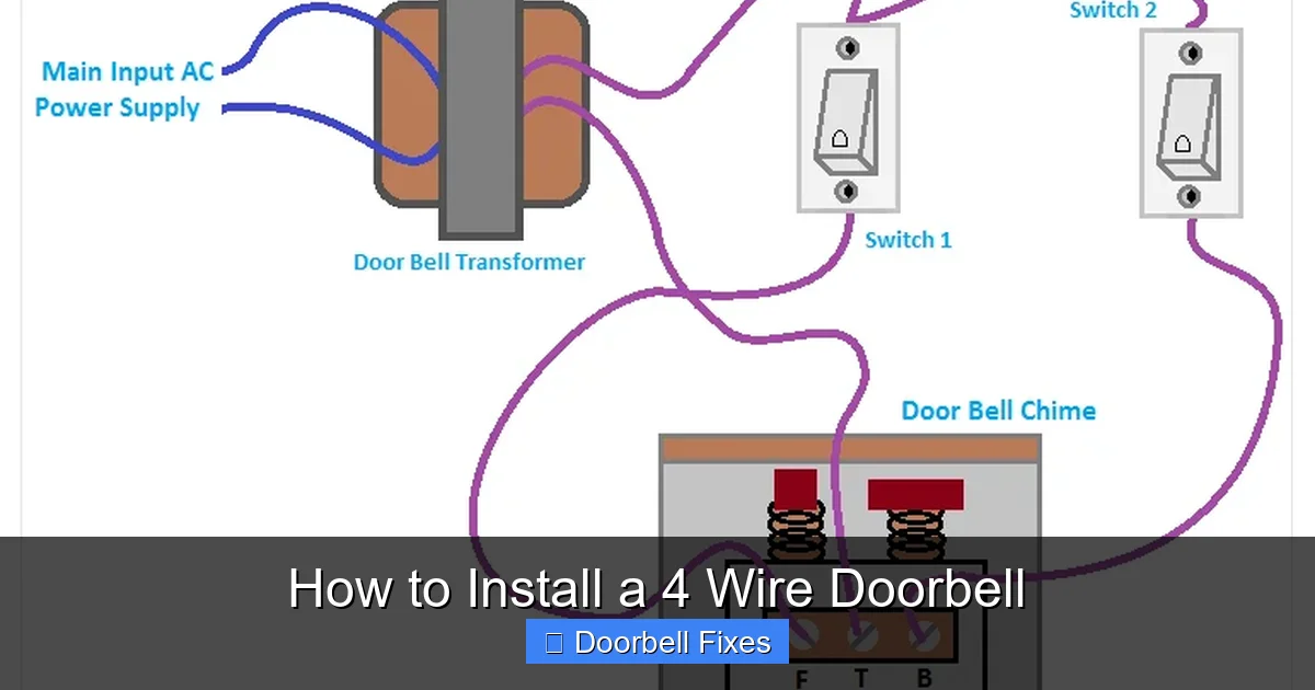 How to Install a 4 Wire Doorbell