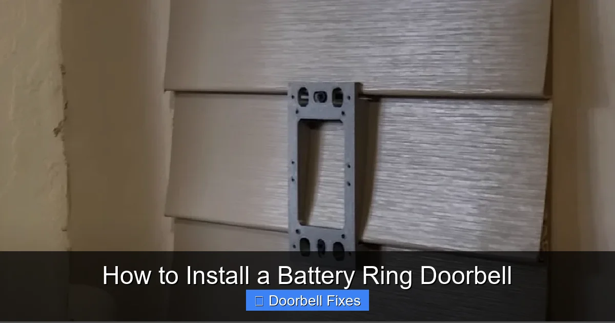 How to Install a Battery Ring Doorbell