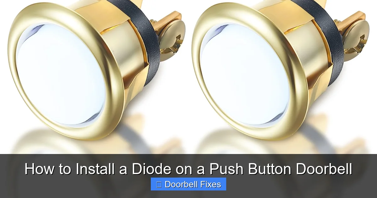 How to Install a Diode on a Push Button Doorbell