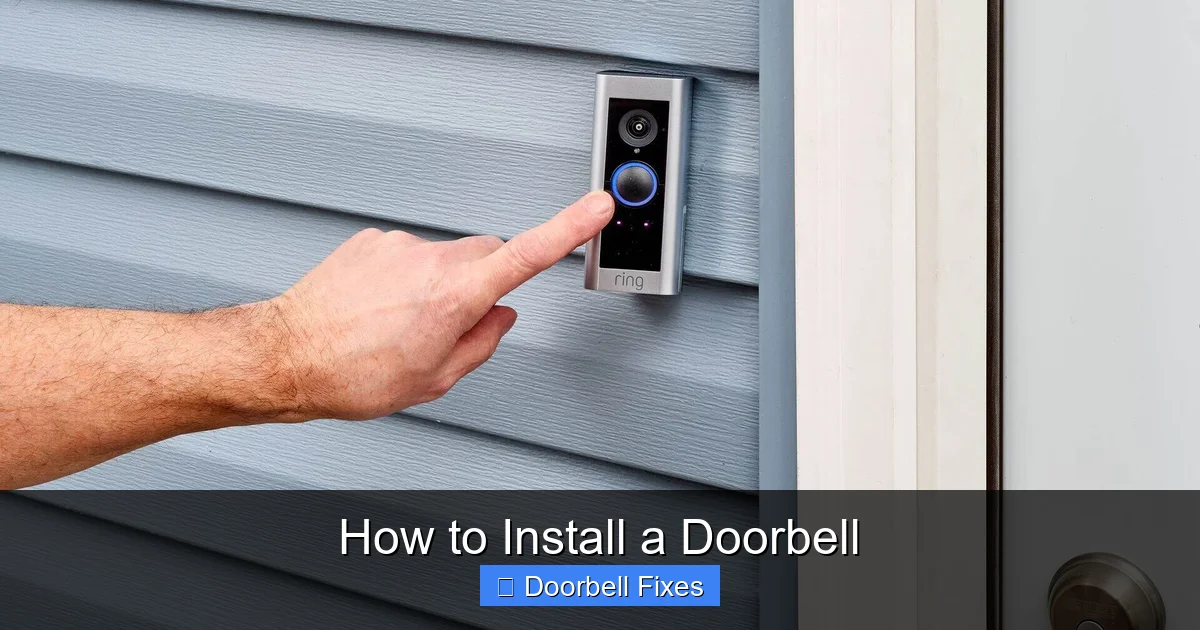 How to Install a Doorbell