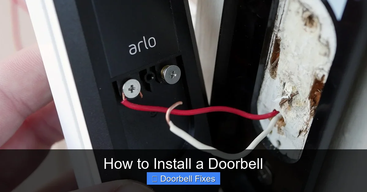 How to Install a Doorbell