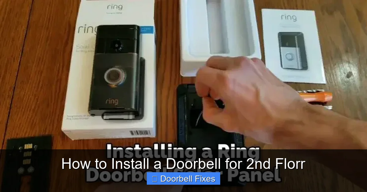 How to Install a Doorbell for 2nd Florr
