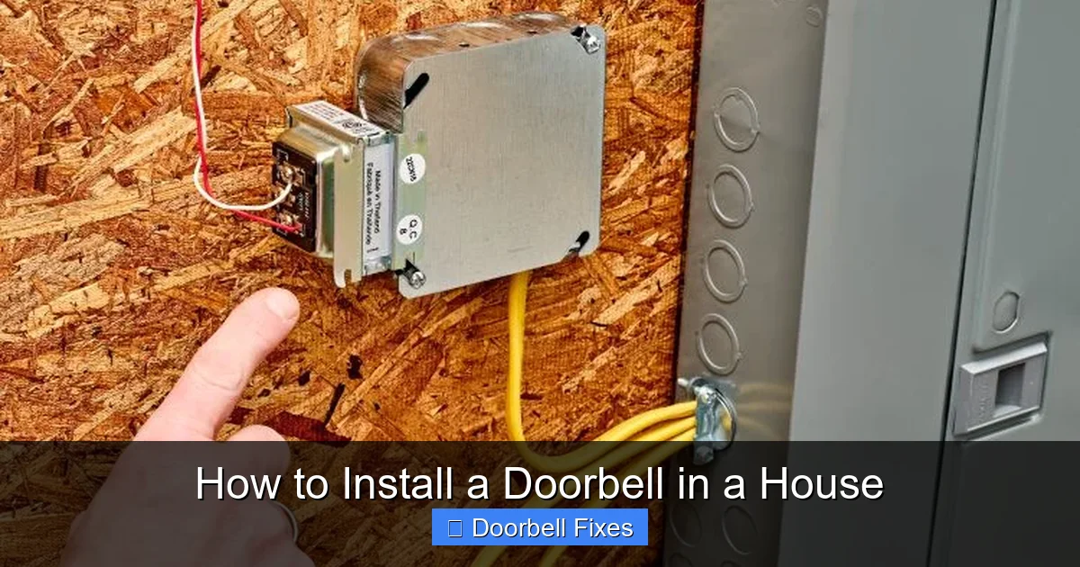 How to Install a Doorbell in a House