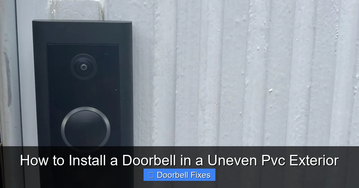How to Install a Doorbell in a Uneven Pvc Exterior