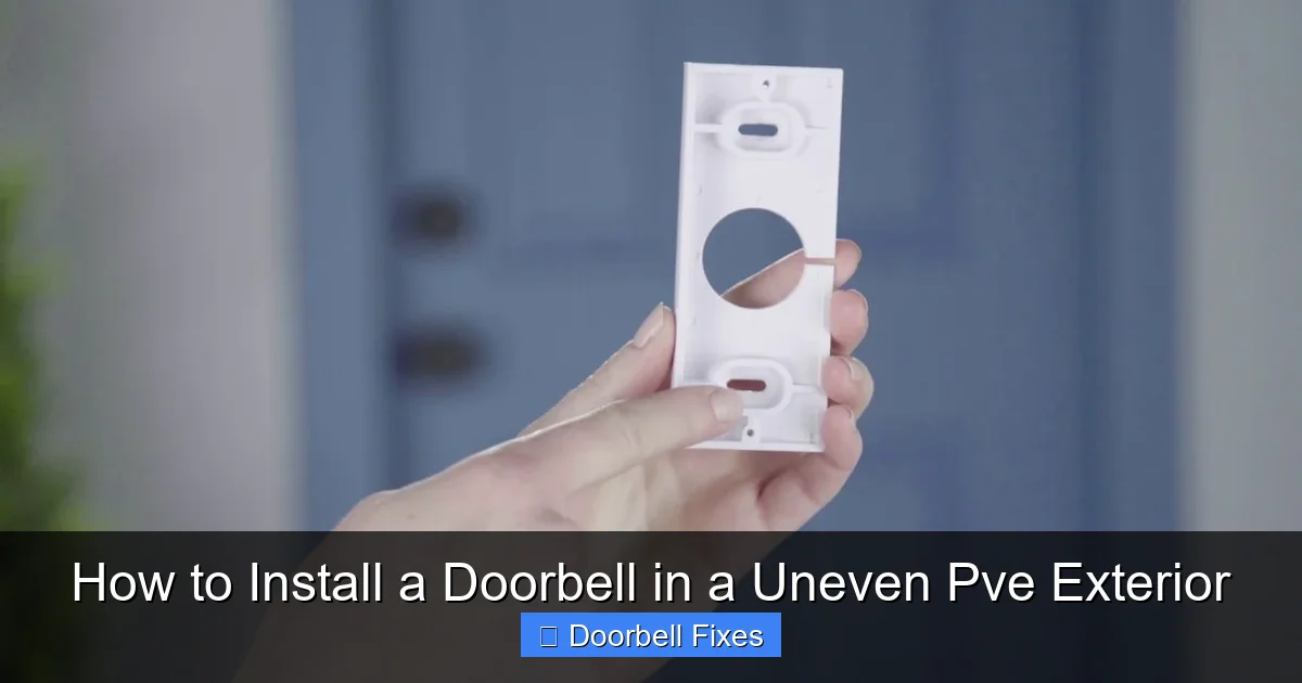 How to Install a Doorbell in a Uneven Pve Exterior