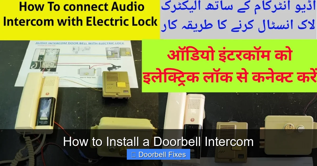 How to Install a Doorbell Intercom