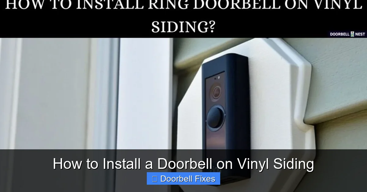 How to Install a Doorbell on Vinyl Siding