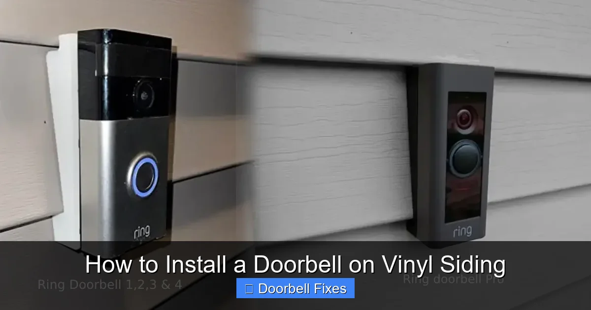 How to Install a Doorbell on Vinyl Siding