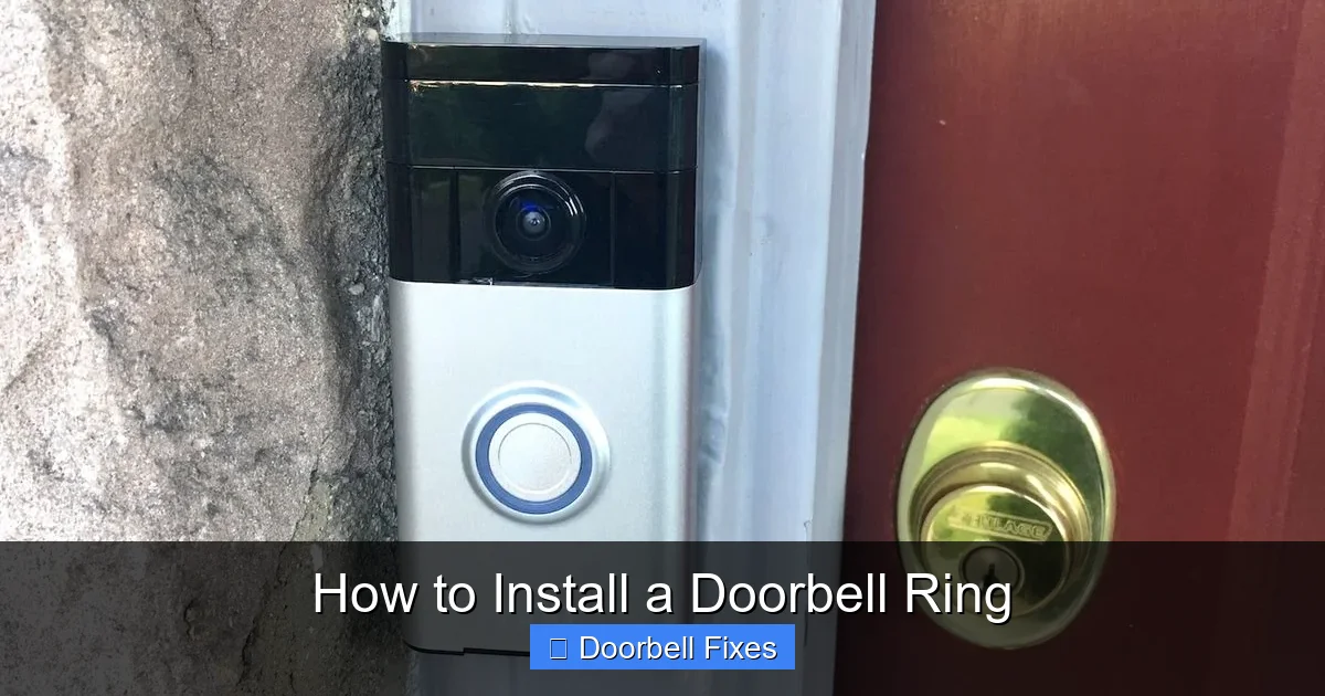 How to Install a Doorbell Ring
