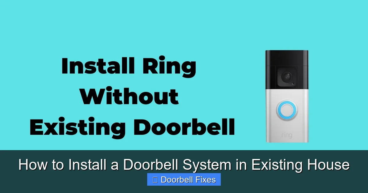 How to Install a Doorbell System in Existing House