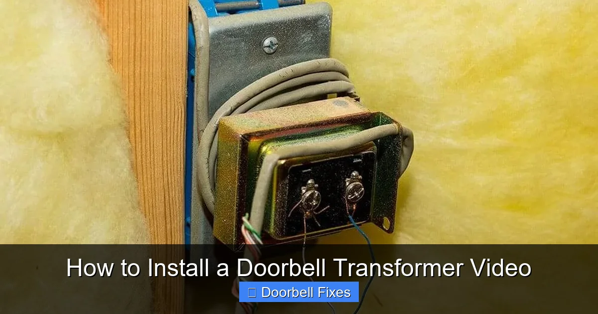How to Install a Doorbell Transformer Video