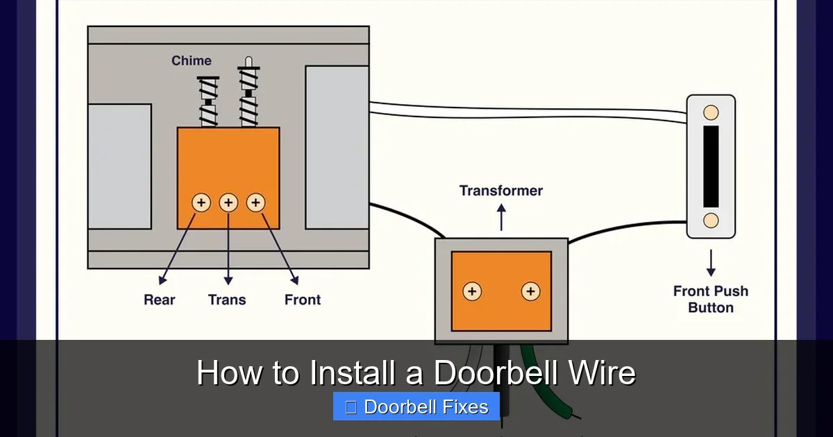 How to Install a Doorbell Wire