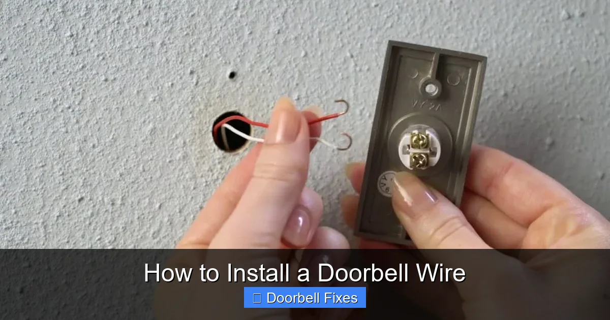 How to Install a Doorbell Wire