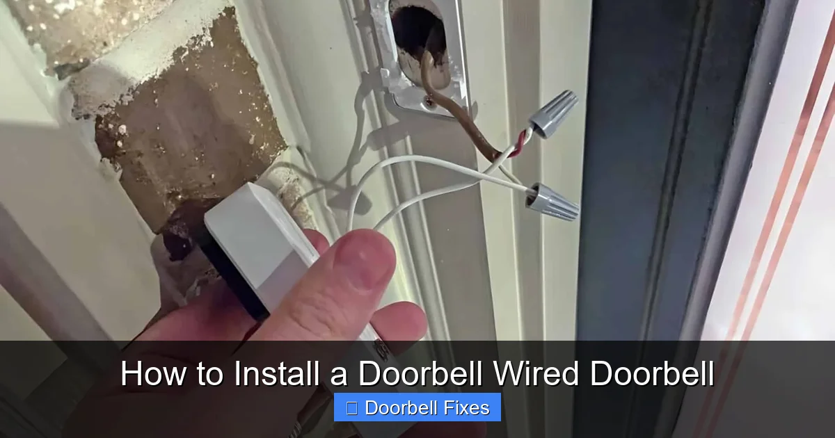 How to Install a Doorbell Wired Doorbell