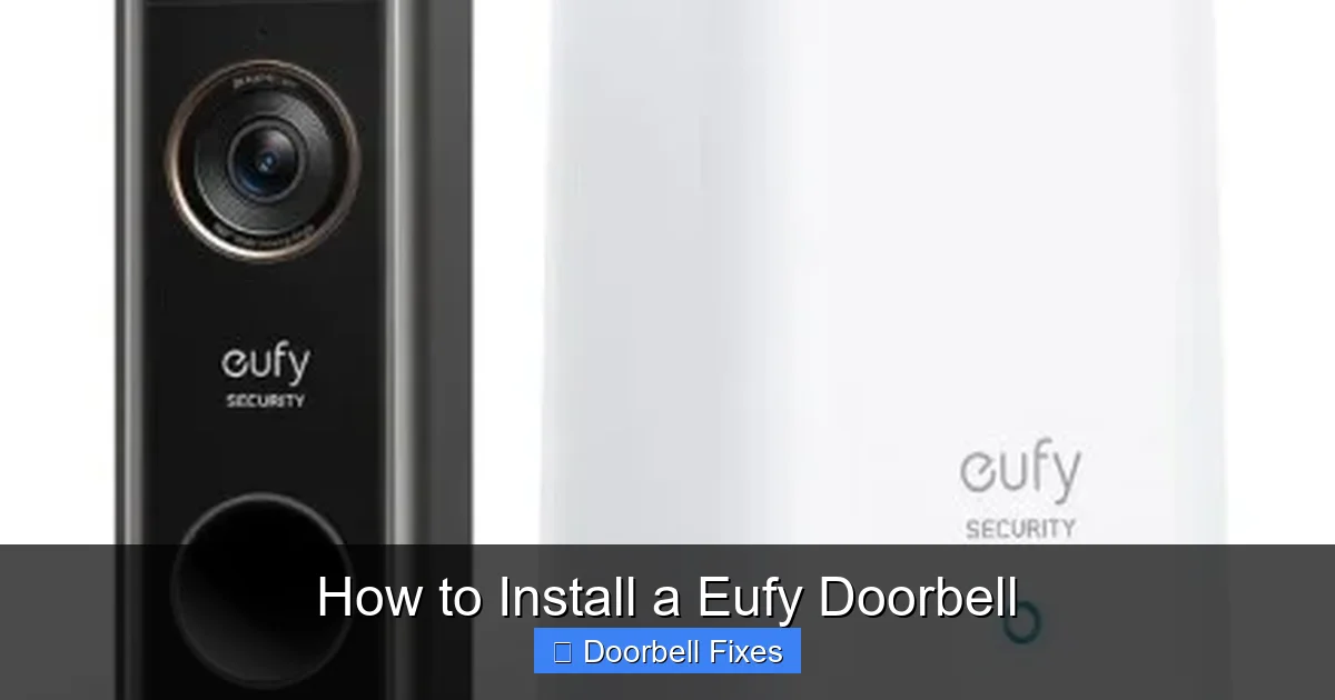 How to Install a Eufy Doorbell