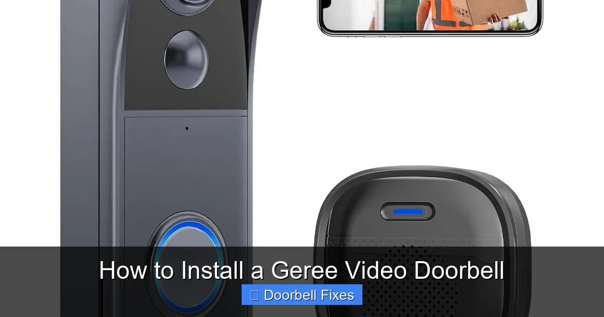 How to Install a Geree Video Doorbell