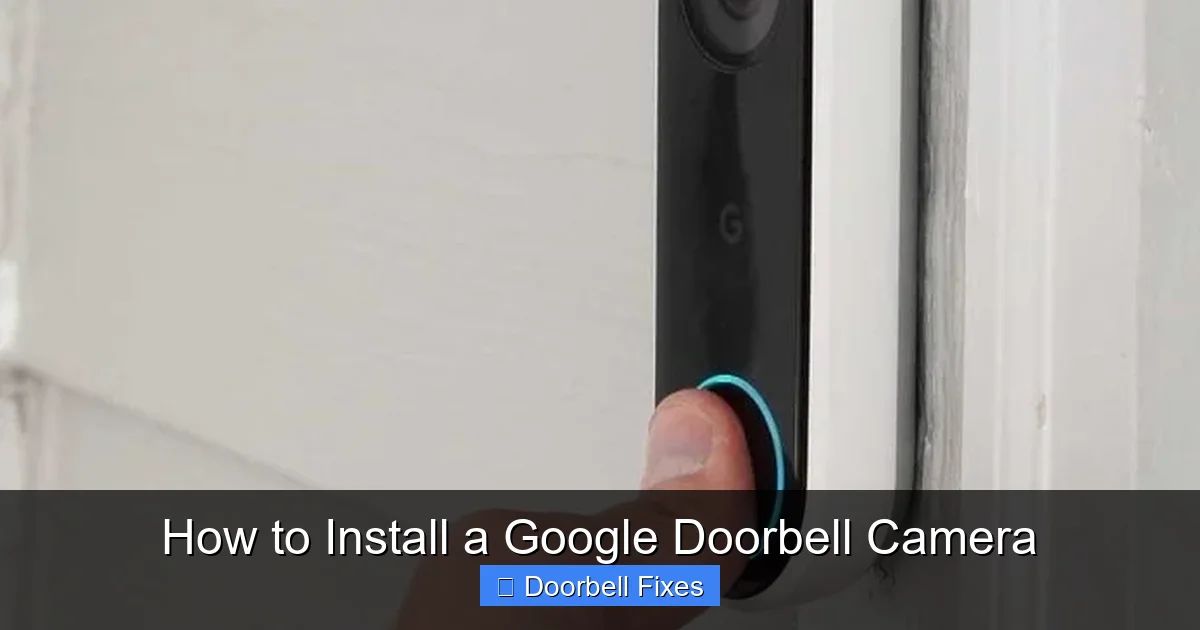 How to Install a Google Doorbell Camera