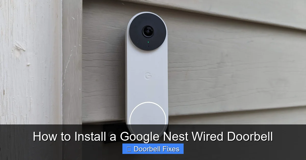 How to Install a Google Nest Wired Doorbell