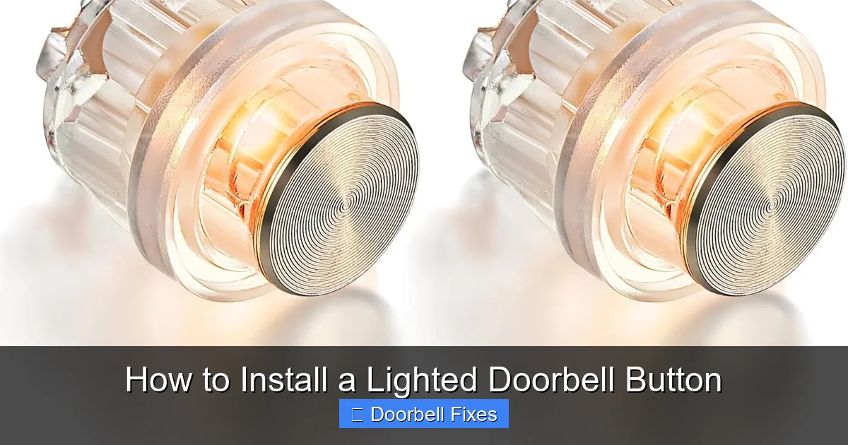 How to Install a Lighted Doorbell Button