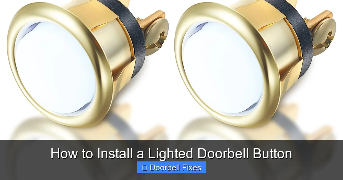 How to Install a Lighted Doorbell Button
