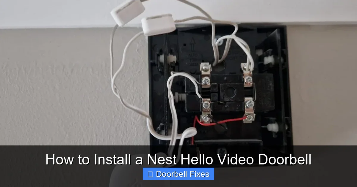 How to Install a Nest Hello Video Doorbell