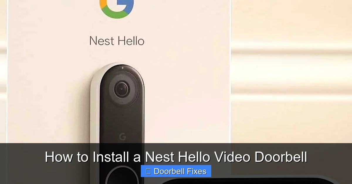 How to Install a Nest Hello Video Doorbell
