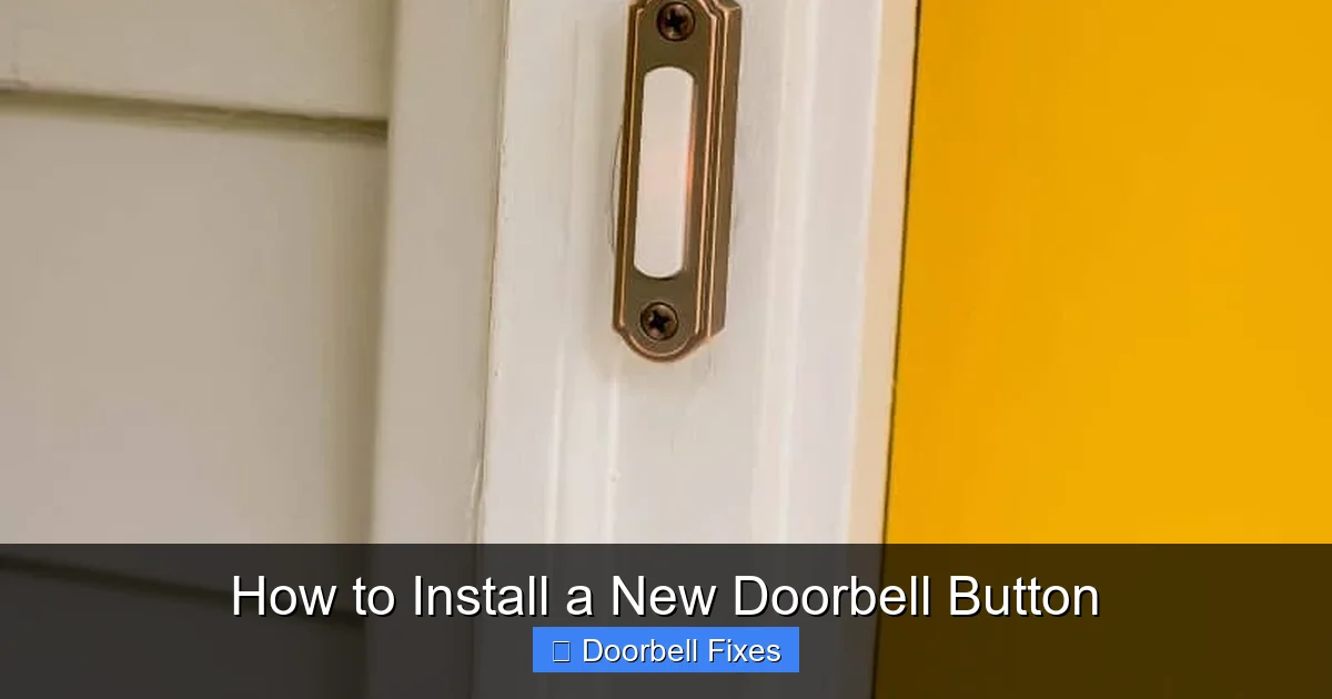 How to Install a New Doorbell Button
