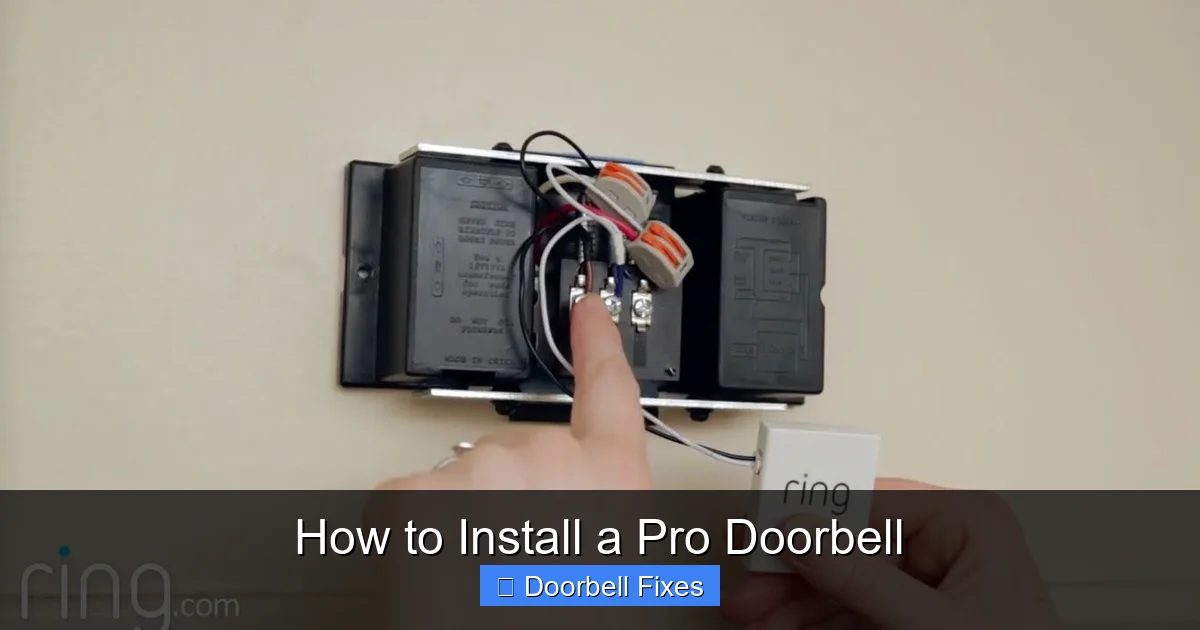 How to Install a Pro Doorbell