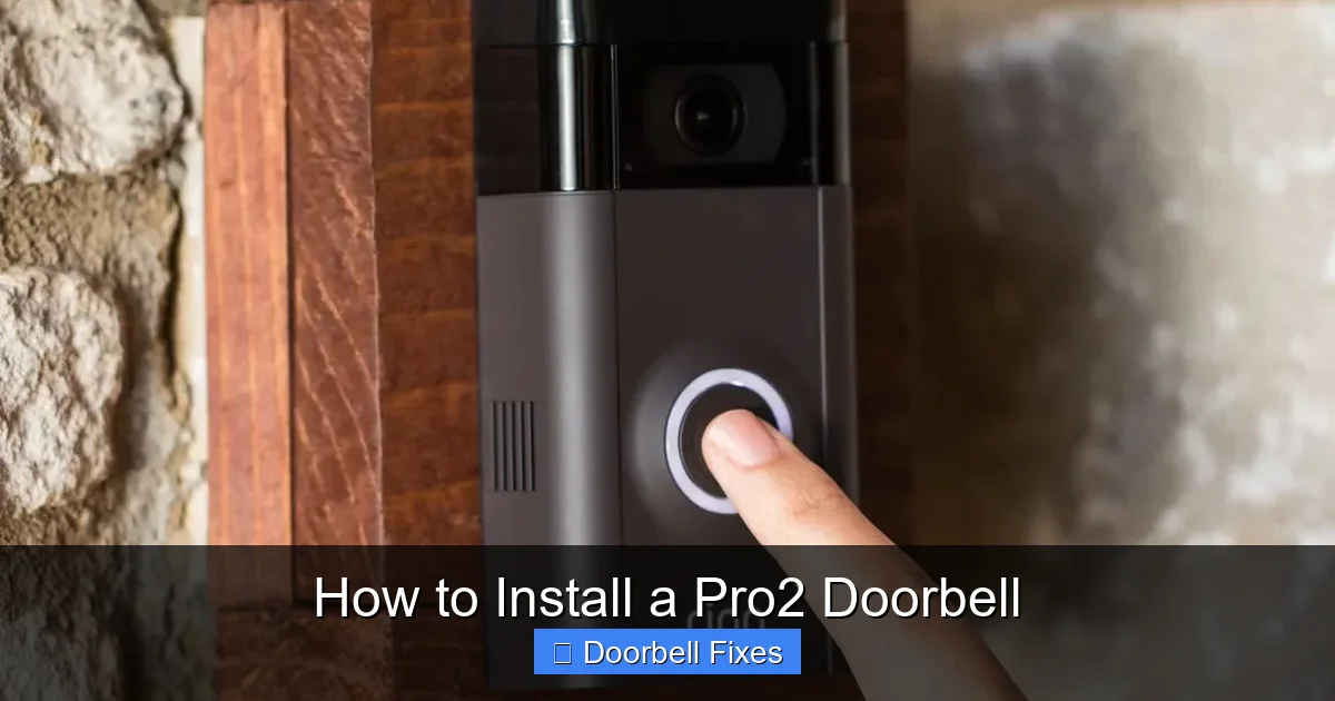 How to Install a Pro2 Doorbell