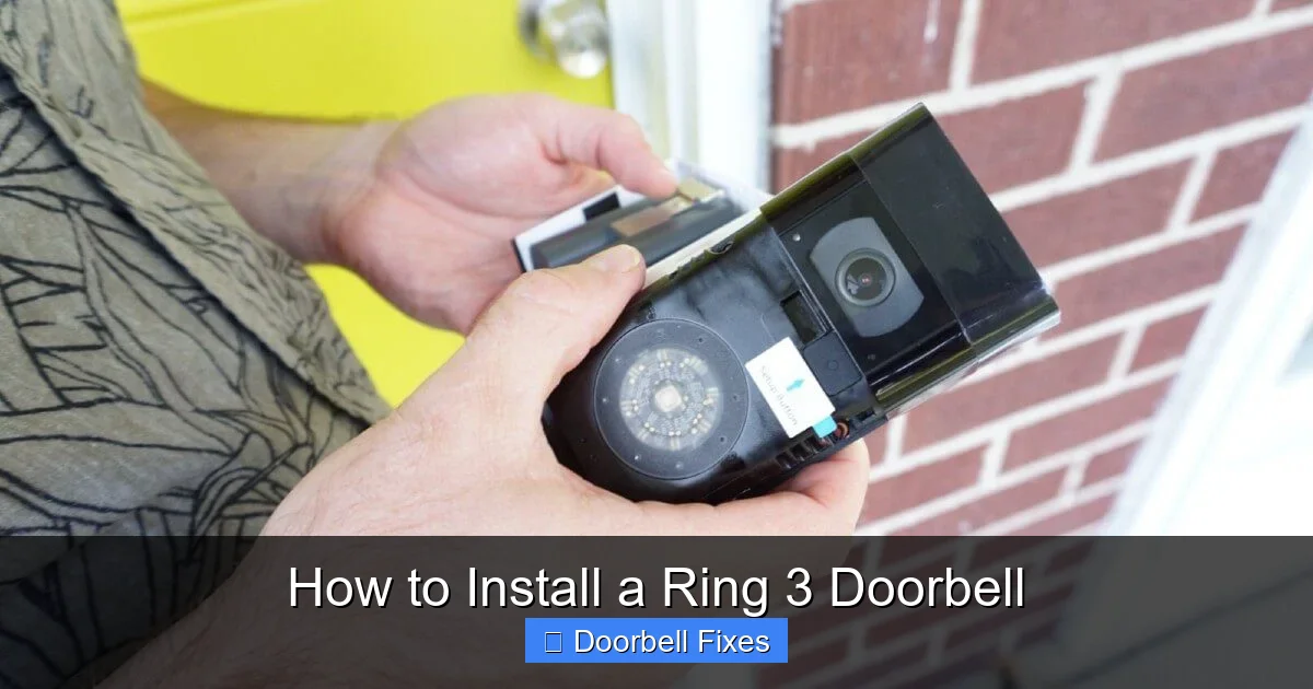 How to Install a Ring 3 Doorbell