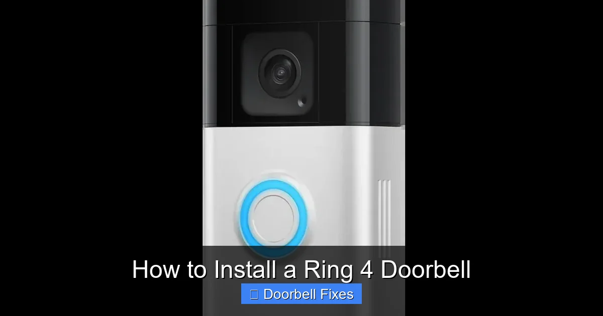 How to Install a Ring 4 Doorbell