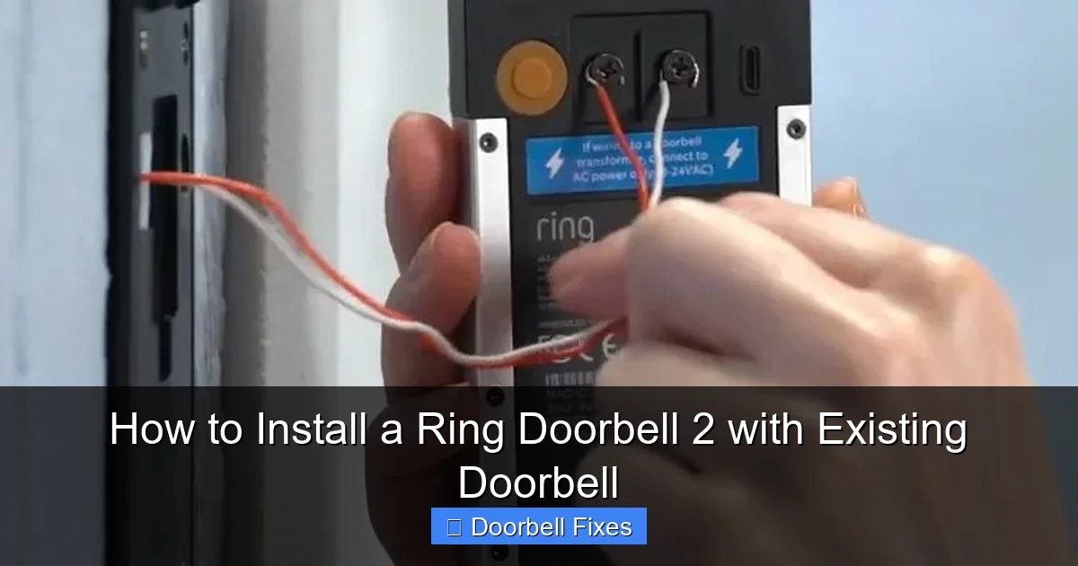 How to Install a Ring Doorbell 2 with Existing Doorbell